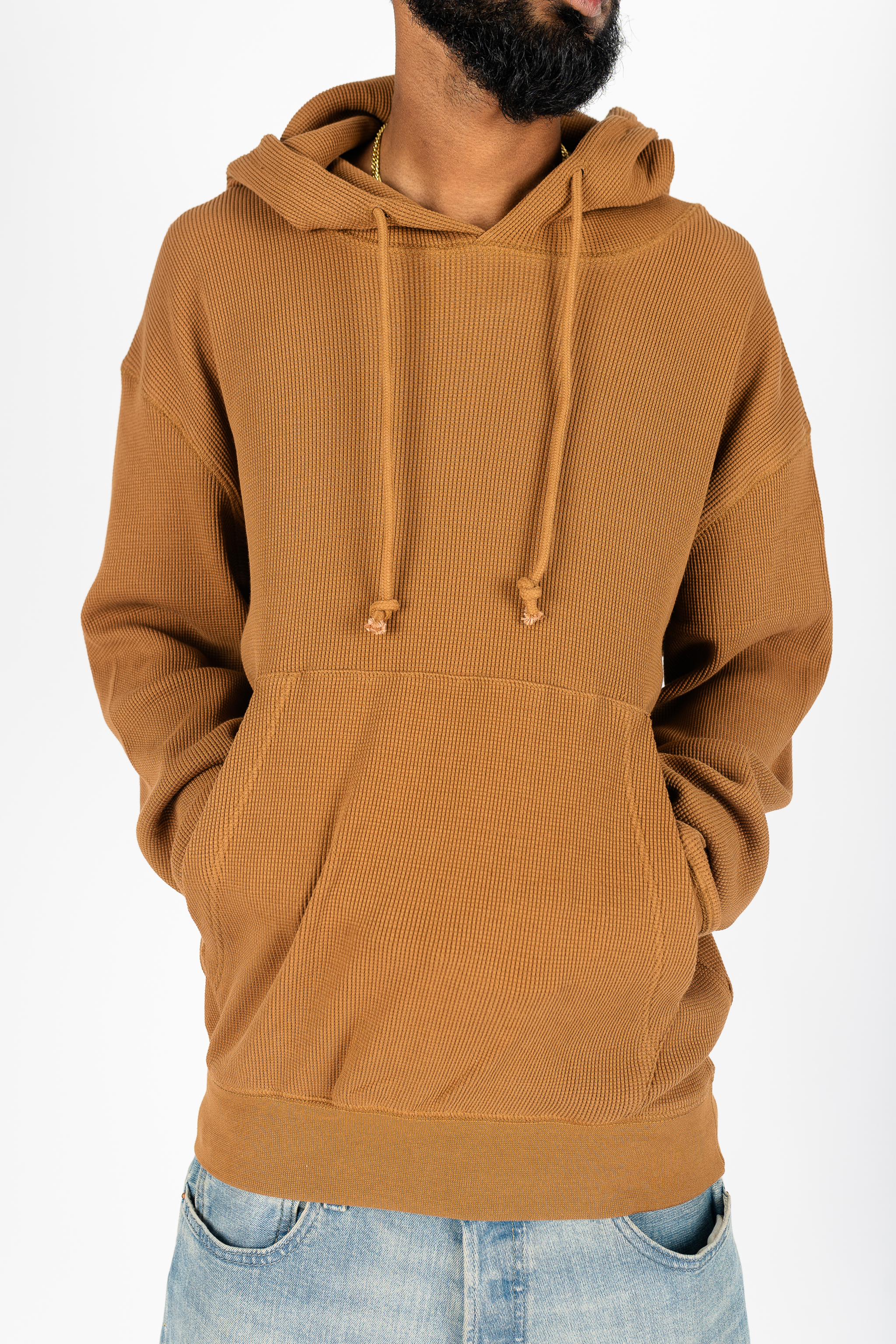 042 Clothing Waffle Knit Hoodie