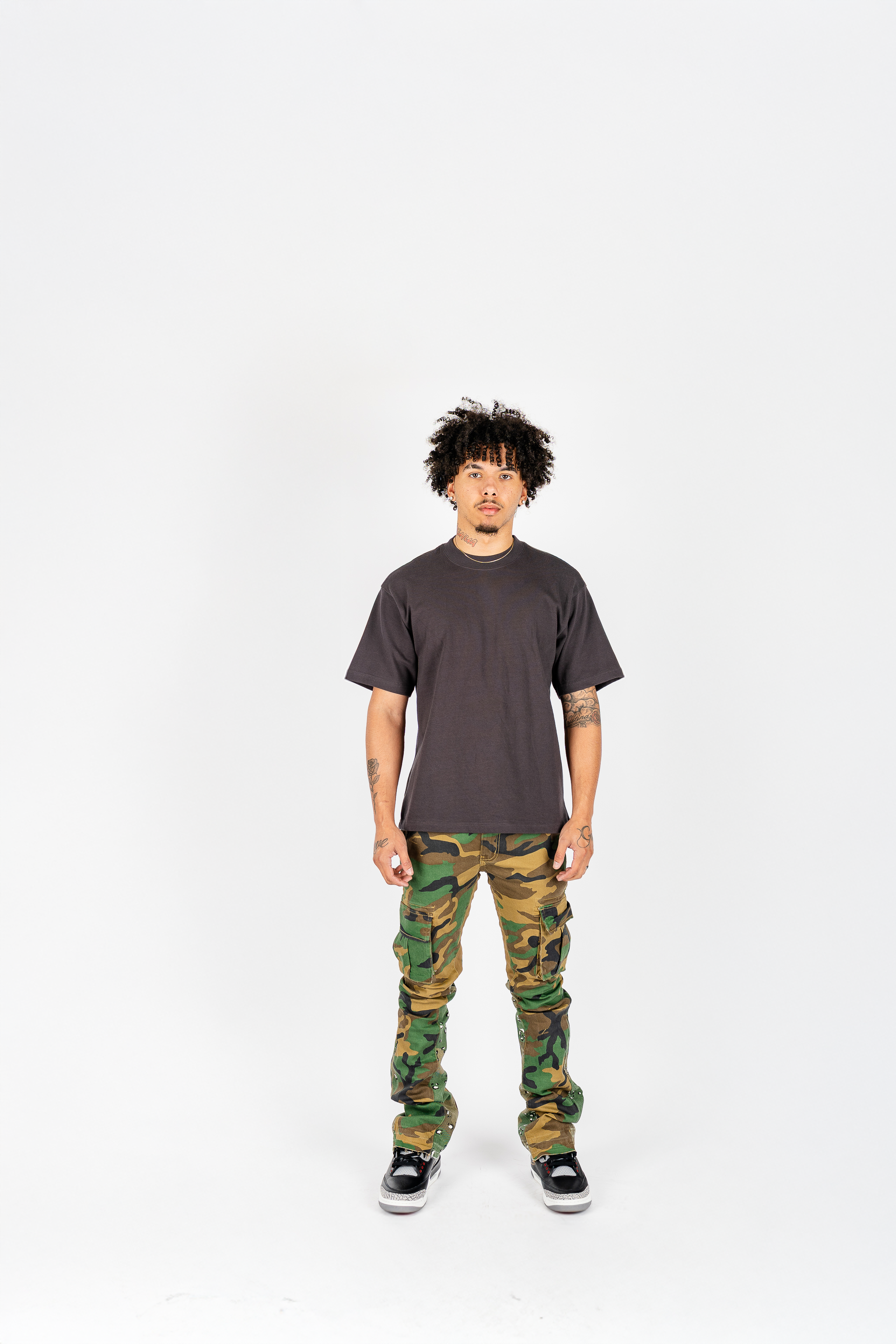 The Label Camo Skinny Cargo Jeans