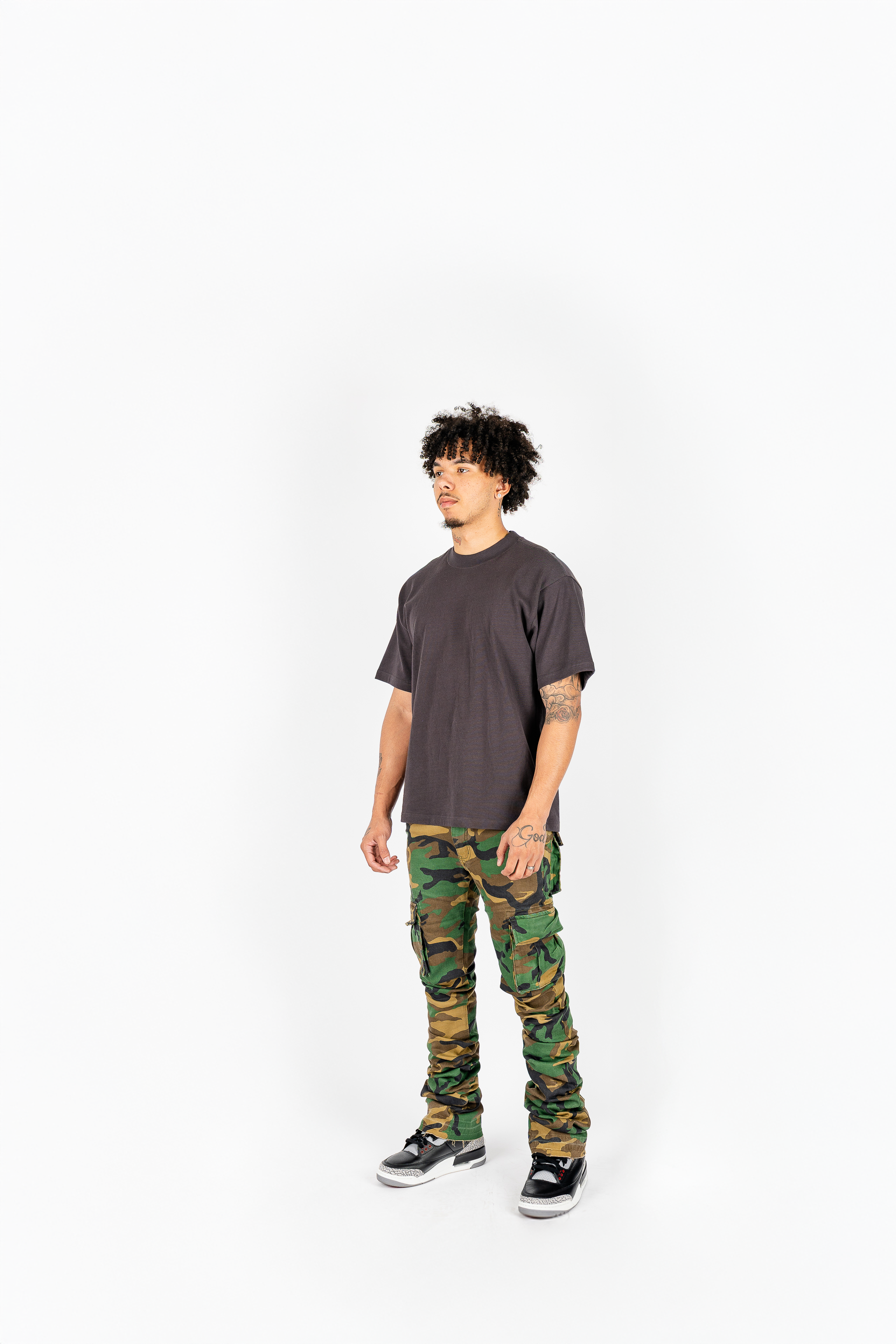 The Label Camo Skinny Cargo Jeans